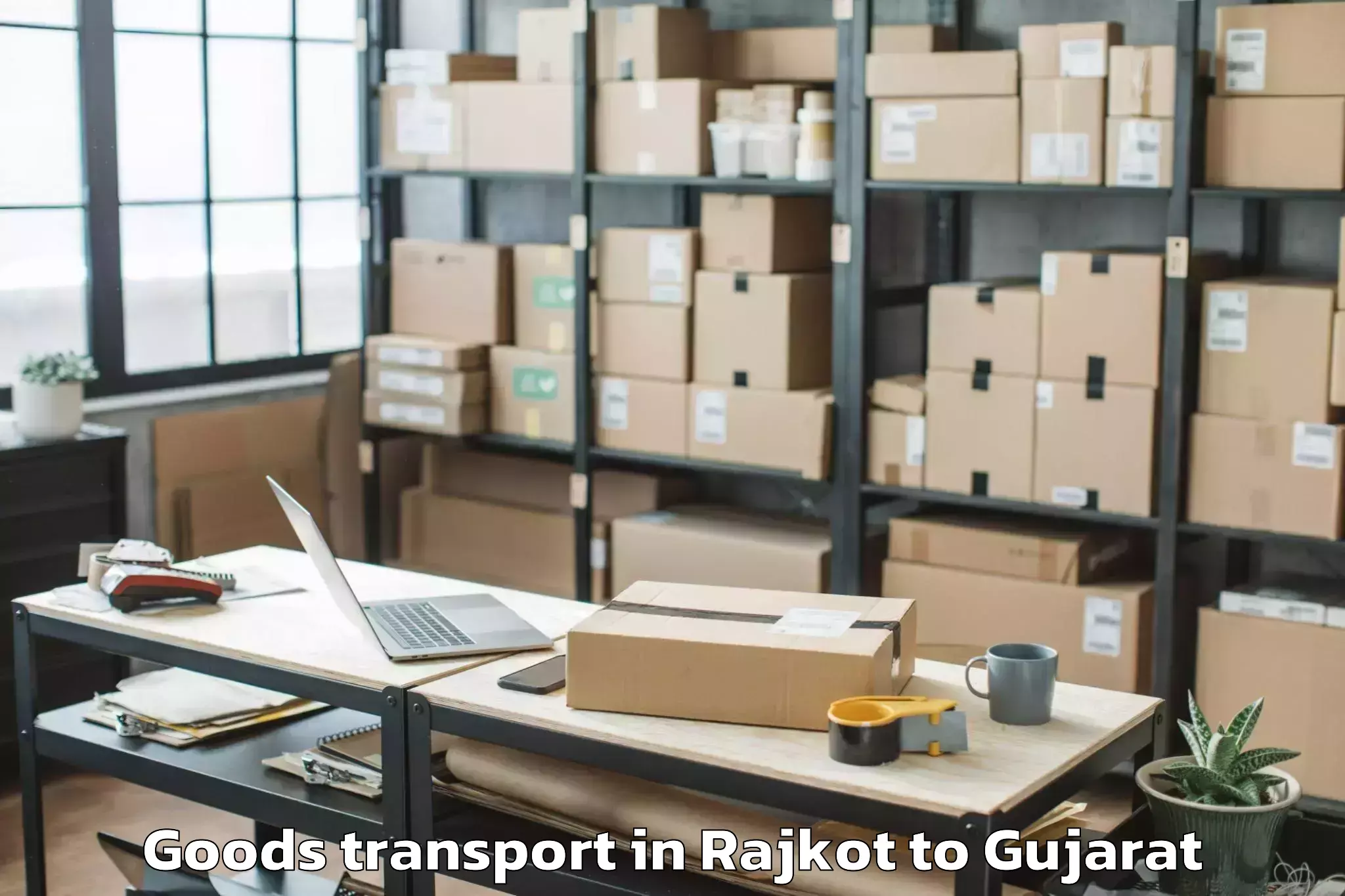 Professional Rajkot to Ganpat University Mehsana Goods Transport